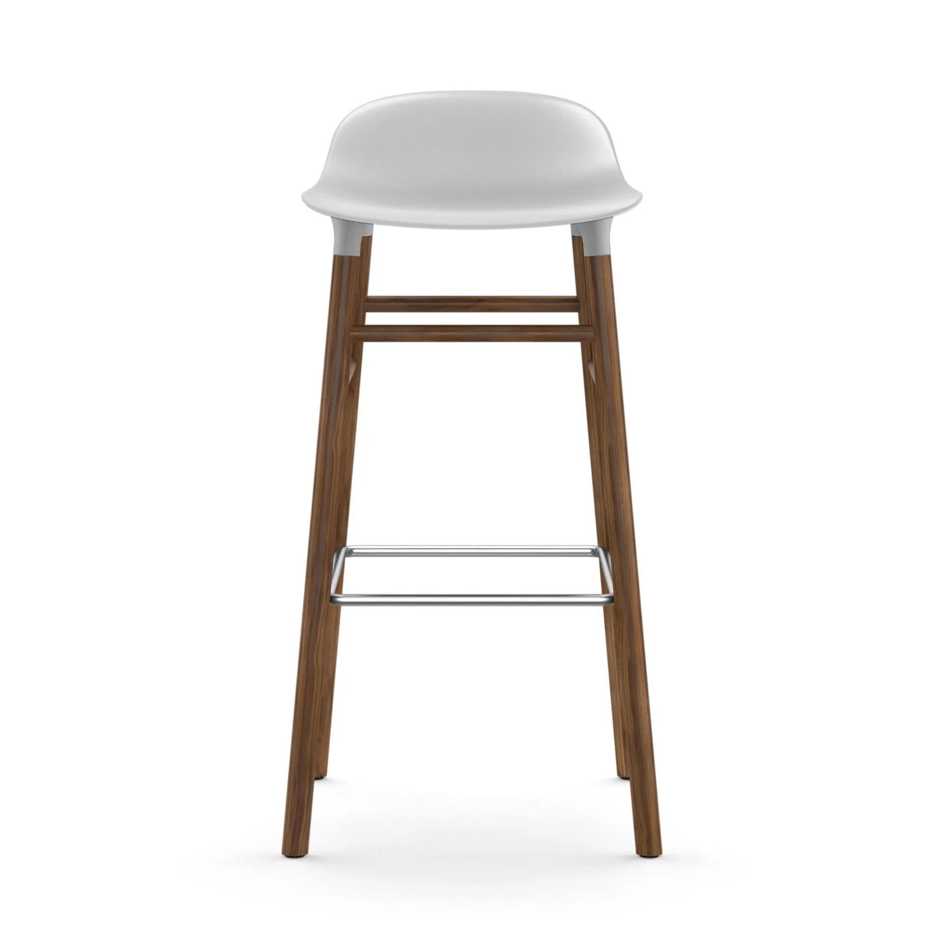 Form Chair baarijakkara pähkinäjalat, valkoinen Normann Copenhagen