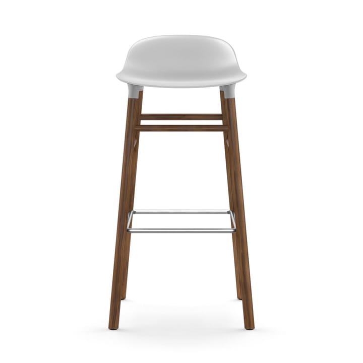 Form Chair baarijakkara pähkinäjalat, valkoinen Normann Copenhagen