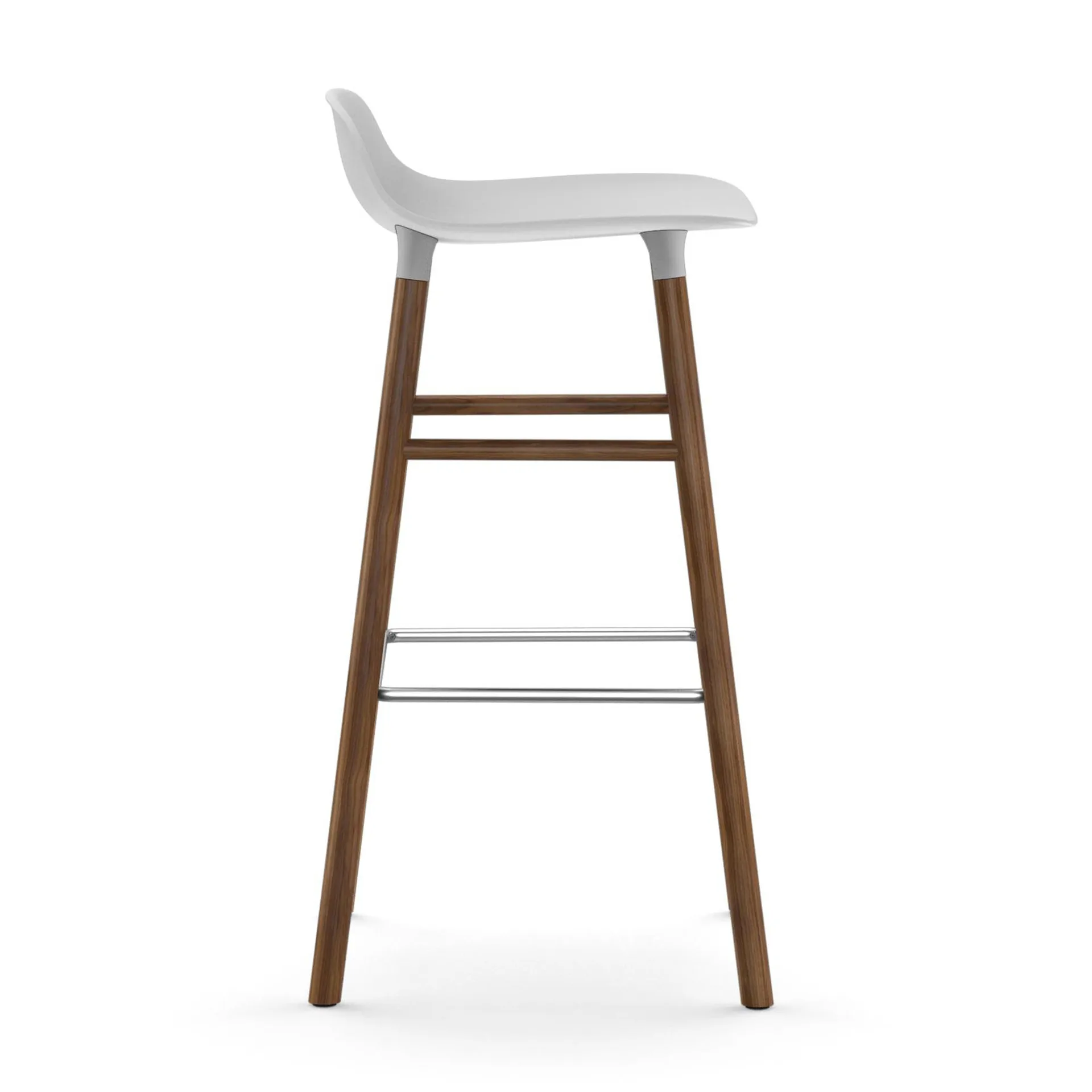 Form Chair baarijakkara pähkinäjalat, valkoinen Normann Copenhagen