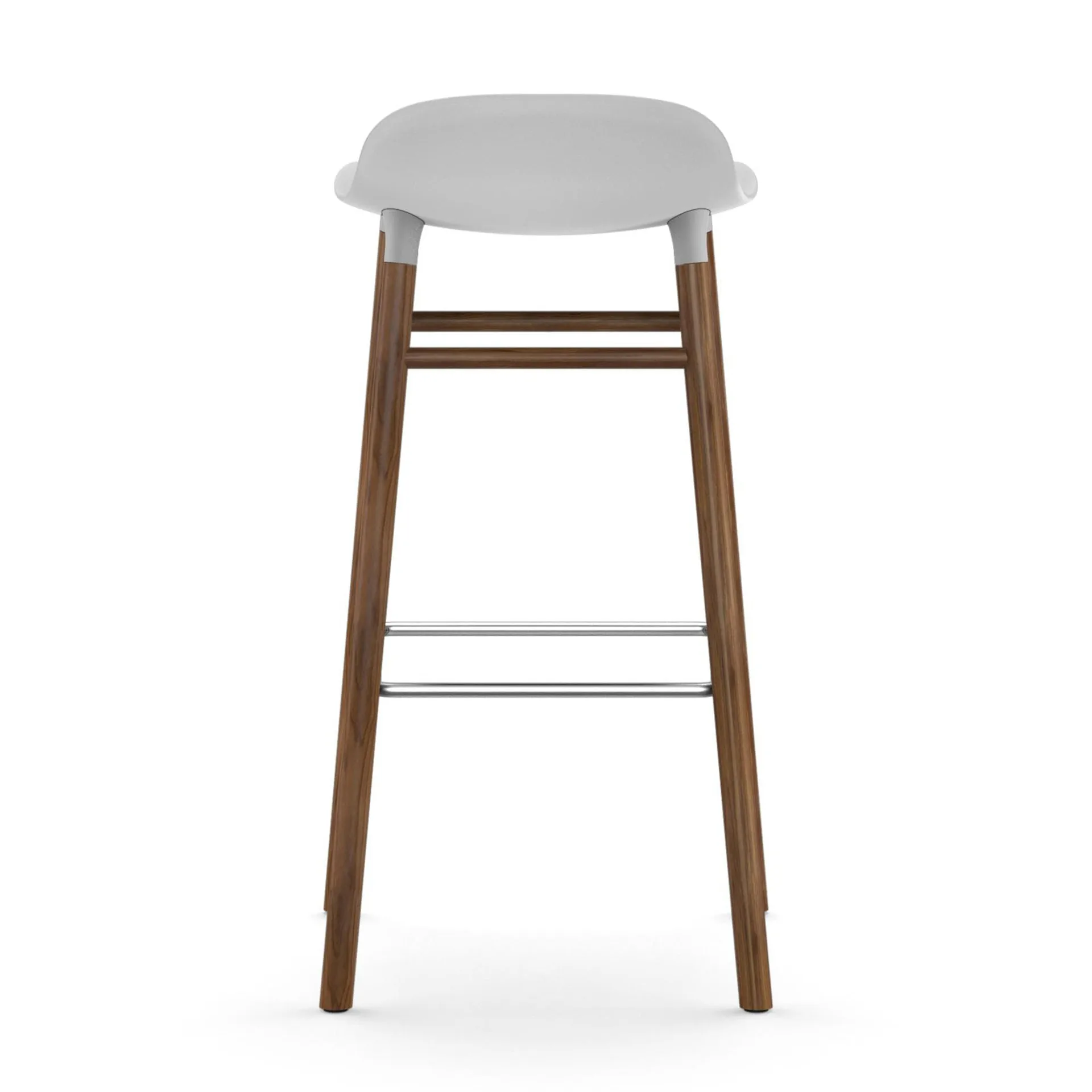 Form Chair baarijakkara pähkinäjalat, valkoinen Normann Copenhagen