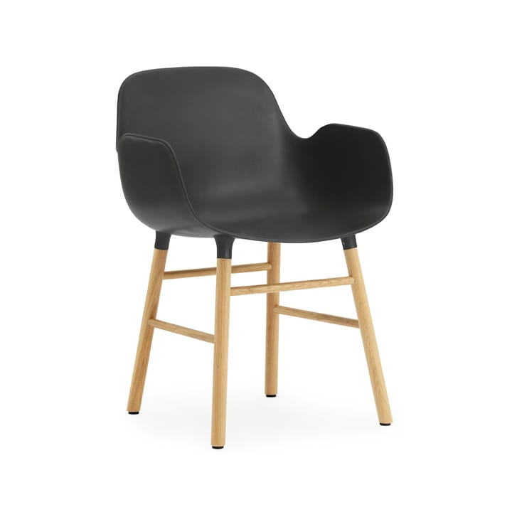 Form käsinojallinen tuoli - Black, tammijalat - Normann Copenhagen