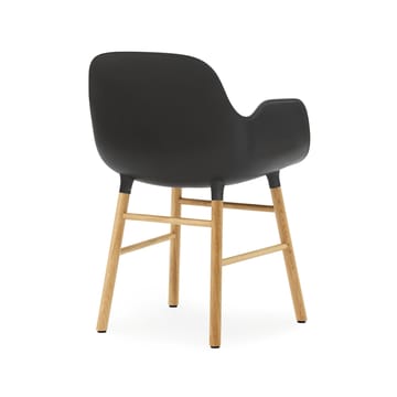 Form käsinojallinen tuoli - Black, tammijalat - Normann Copenhagen