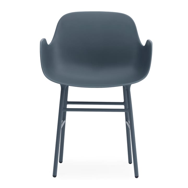 Form käsinojallinen tuoli metallijalat, Sininen Normann Copenhagen