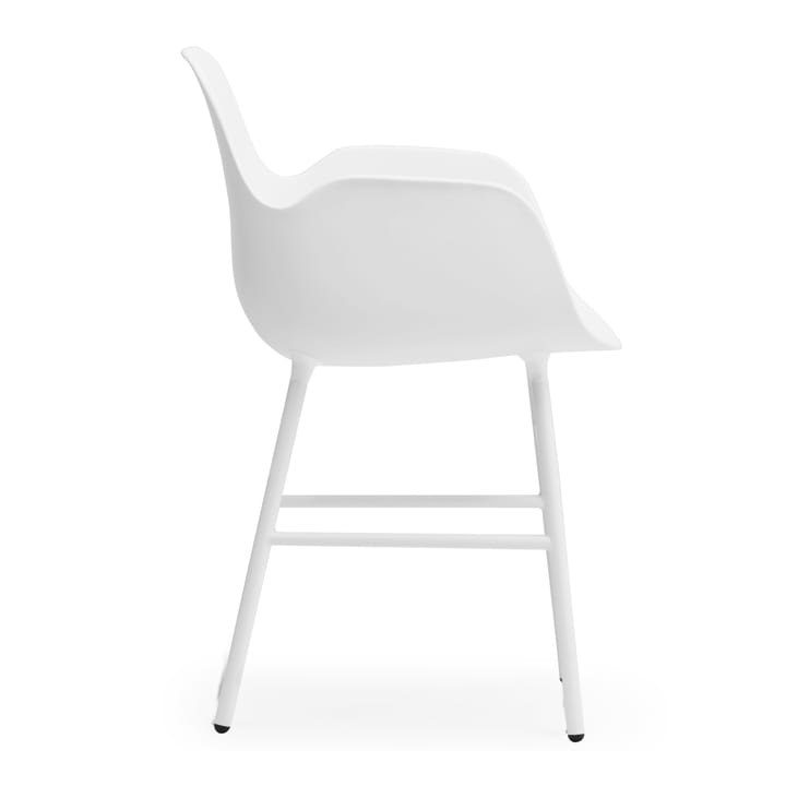 Form käsinojallinen tuoli metallijalat, Valkoinen Normann Copenhagen