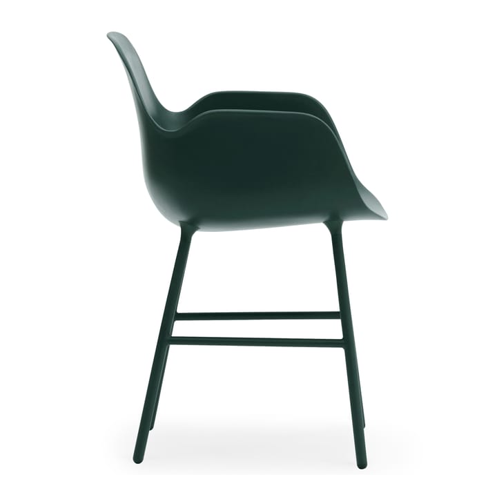 Form käsinojallinen tuoli metallijalat, Vihreä Normann Copenhagen