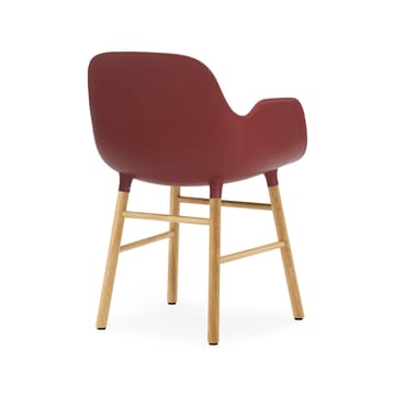 Form käsinojallinen tuoli - Red, tammijalat - Normann Copenhagen