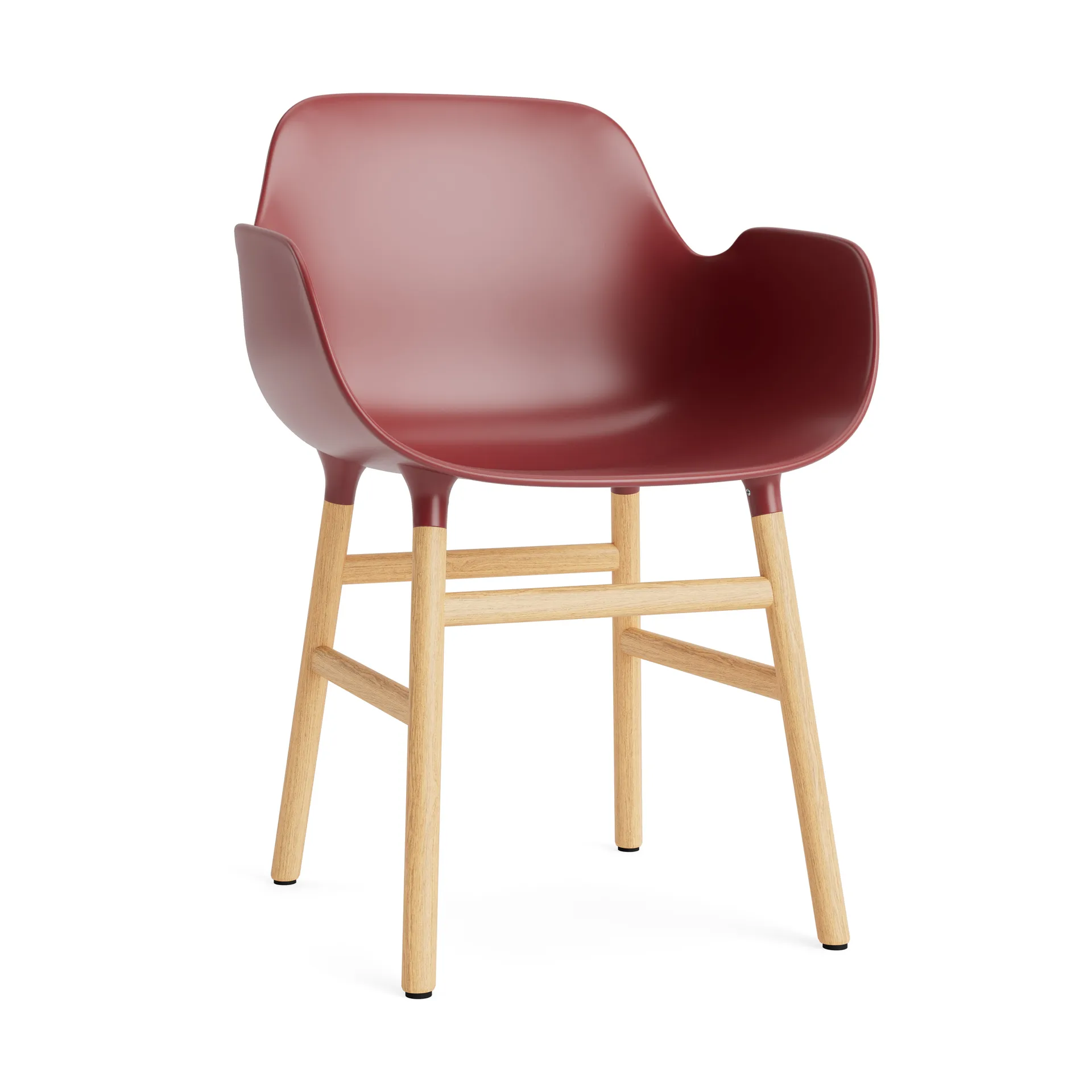 Form käsinojallinen tuoli, Red, tammijalat Normann Copenhagen