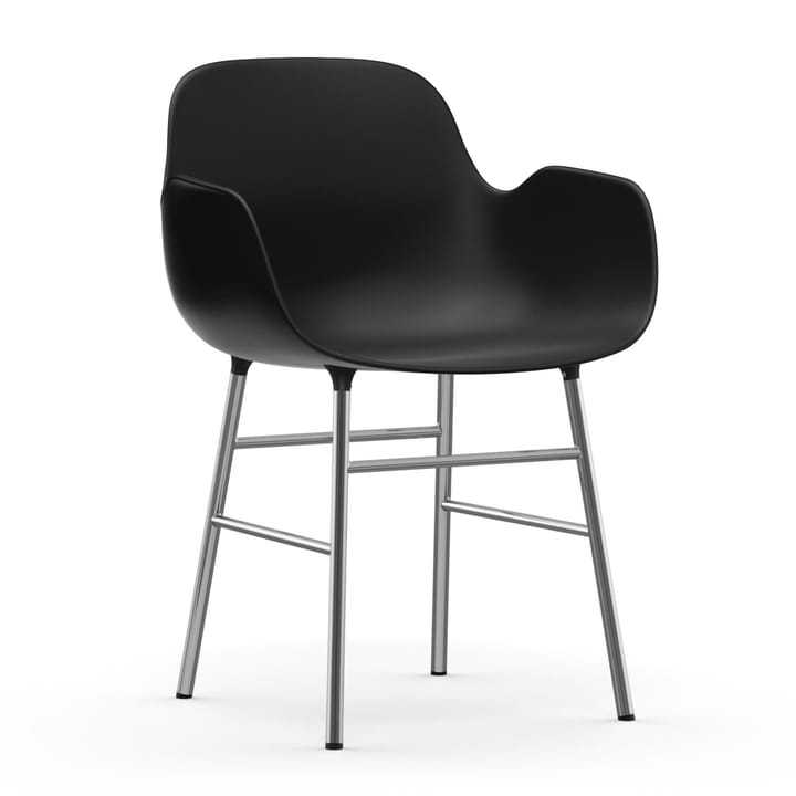 Form nojatuoli kromatut jalat - Musta - Normann Copenhagen