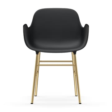 Form nojatuoli messinkijalat - Musta - Normann Copenhagen