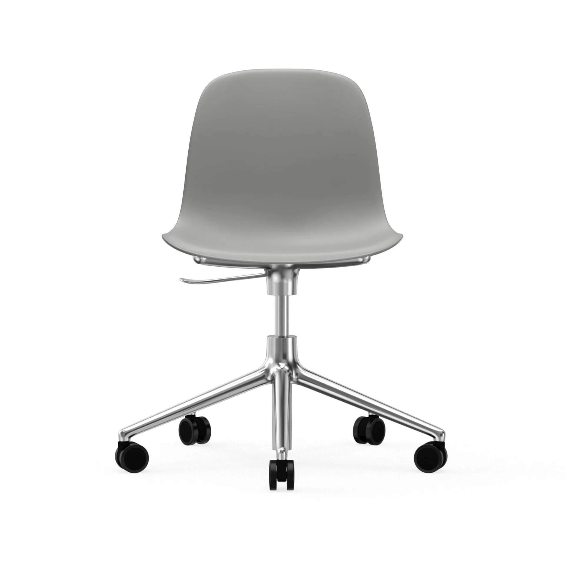 Form pyörivä tuoli, 5W työtuoli, Harmaa, alumiini, pyörät Normann Copenhagen