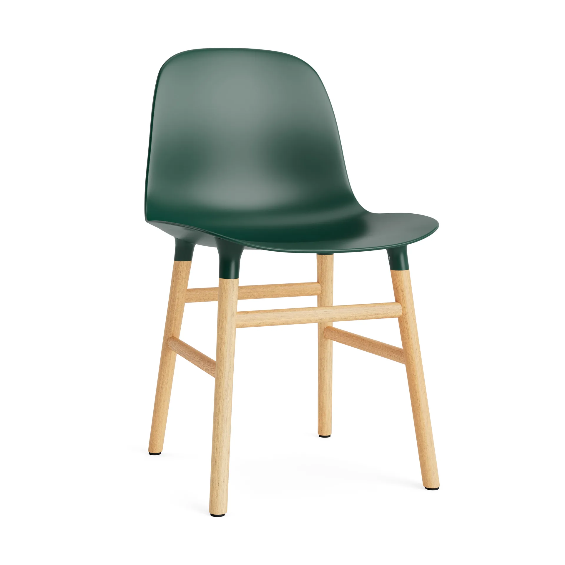 Form tuoli, Green, tammijalat Normann Copenhagen