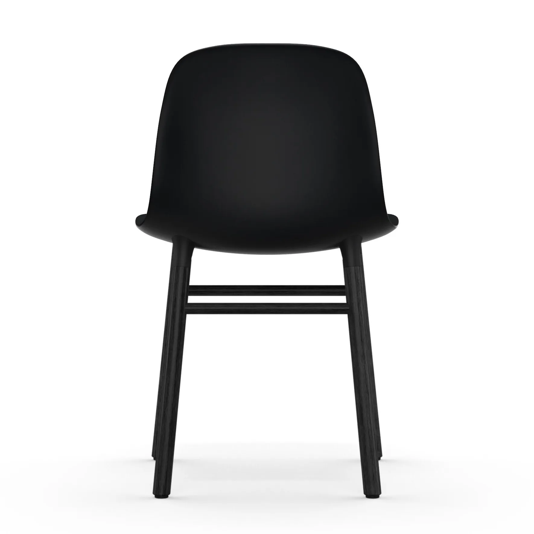 Form tuoli mustat jalat, Musta Normann Copenhagen