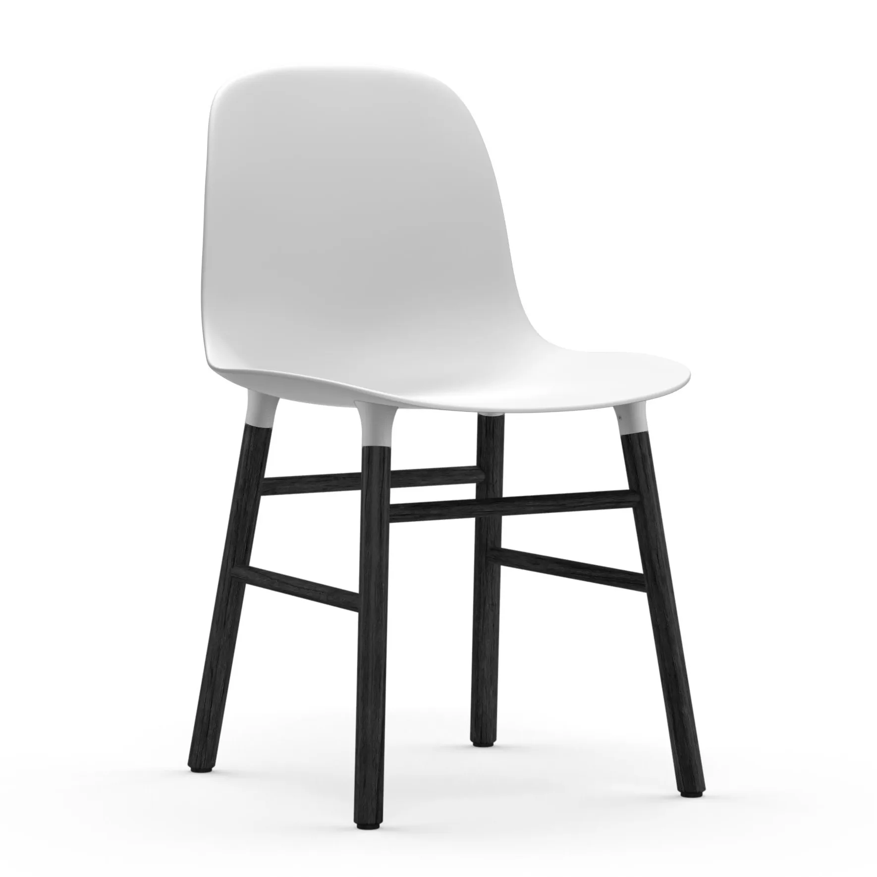 Form tuoli mustat jalat, Valkoinen Normann Copenhagen