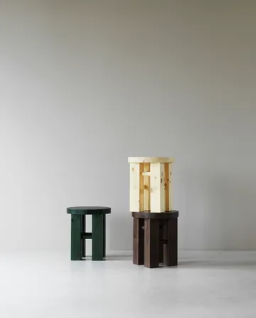 Fyr pyöreä jakkara 45 cm - Dark brown, Ø40x45 cm - Normann Copenhagen