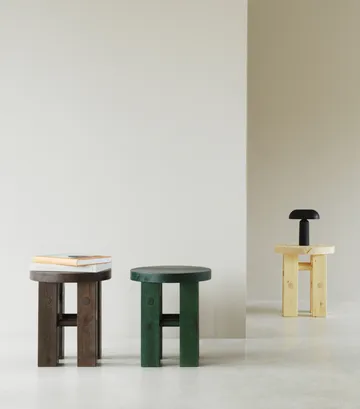 Fyr pyöreä jakkara 45 cm - Dark brown, Ø40x45 cm - Normann Copenhagen