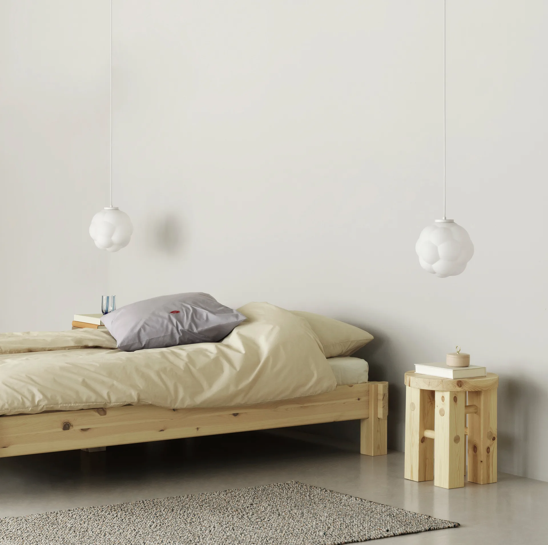 Fyr pyöreä jakkara 45 cm, Pine, Ø40x45 cm Normann Copenhagen