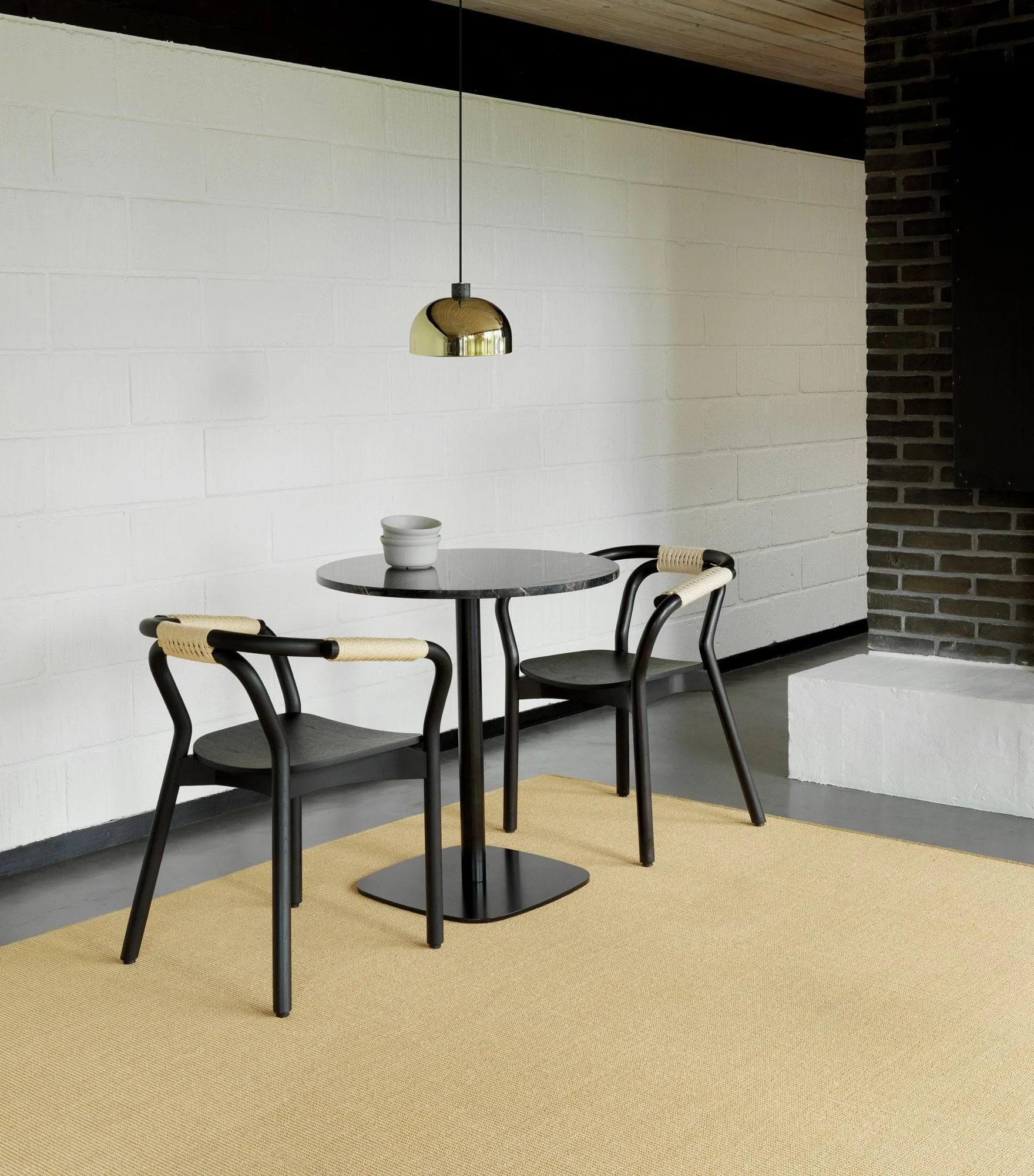 Grant riippuvalaisin, Brass, pieni - teräs, graniitti Normann Copenhagen