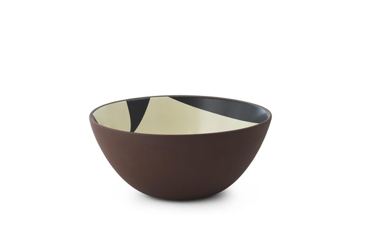 Line kulho Ø23 cm - Ruskea-beige-musta - Normann Copenhagen