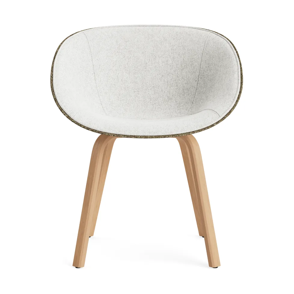 Mat Armchair käsinojatuoli etupuoliverhoiltu , Hallingdal 110-seaweed-beech Normann Copenhagen