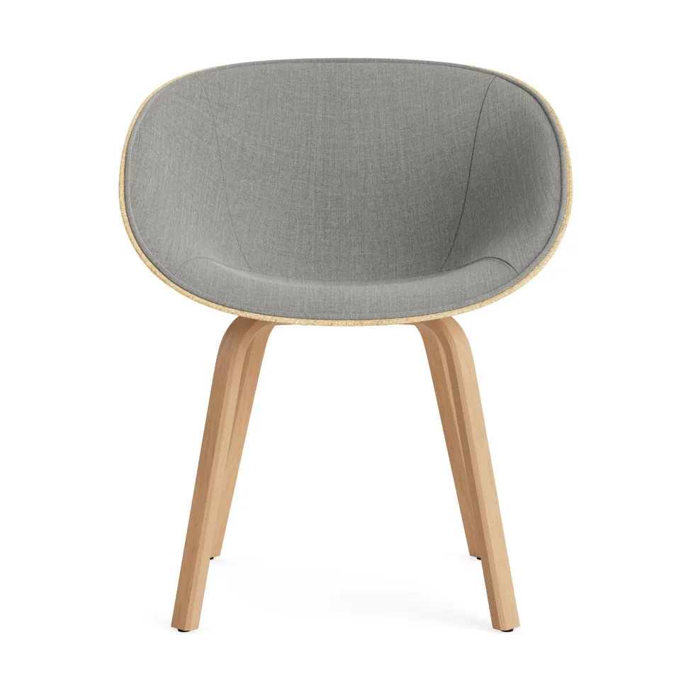 Mat Armchair käsinojatuoli etupuoliverhoiltu , Remix 133-hemp-beech Normann Copenhagen