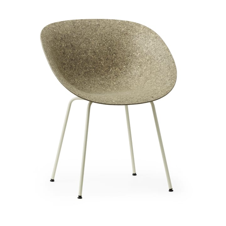 Mat Armchair käsinojatuoli, Seaweed-cream steel Normann Copenhagen