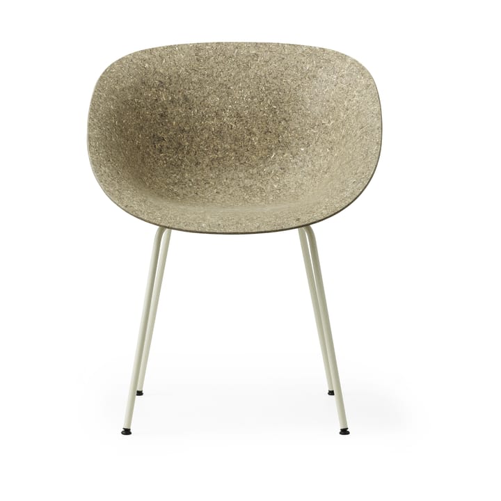 Mat Armchair käsinojatuoli, Seaweed-cream steel Normann Copenhagen