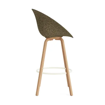 Mat Bar Armchair käsinojallinen tuoli 75 cm - Seaweed-beech-cream steel - Normann Copenhagen