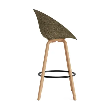 Mat Bar Armchair käsinojallinen tuoli 75 cm - Seaweed-pyökki-musta teräs - Normann Copenhagen