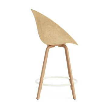 Mat Bar Armchair käsinojatuoli 65 cm - Hemp-beech-cream steel - Normann Copenhagen