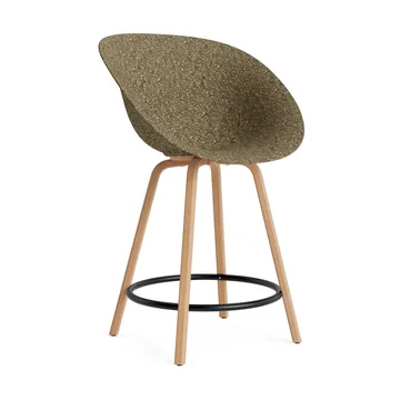 Mat Bar Armchair käsinojatuoli 65 cm - Seaweed-pyökki-musta teräs - Normann Copenhagen