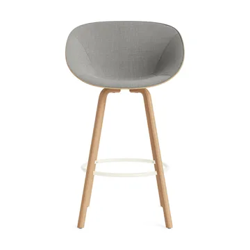 Mat Bar Armchair käsinojatuoli etupuoliverhoiltu 75 cm - Remix 133-hemp-beech-cream steel. - Normann Copenhagen