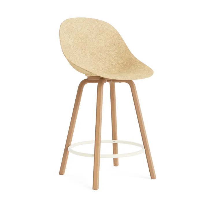 Mat Bar Chair baarituoli 65 cm - Hemp-beech-cream steel - Normann Copenhagen
