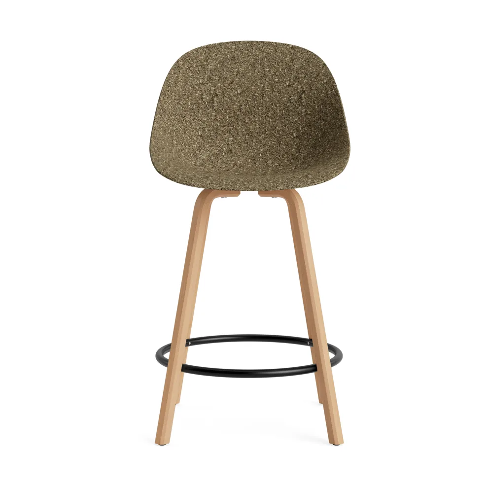 Mat Bar Chair baarituoli 65 cm, Seaweed-pyökki-musta teräs Normann Copenhagen