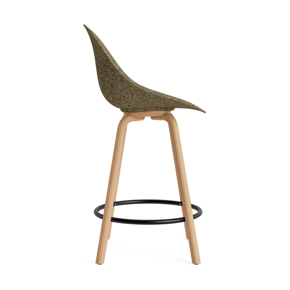 Mat Bar Chair baarituoli 65 cm, Seaweed-pyökki-musta teräs Normann Copenhagen