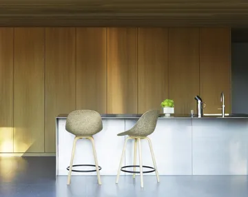 Mat Bar Chair baarituoli 65 cm - Seaweed-pyökki-musta teräs - Normann Copenhagen