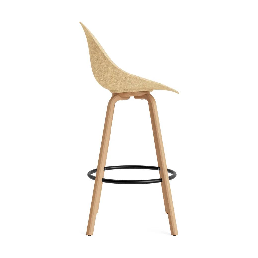 Mat Bar Chair baarituoli 75 cm, Hemp-beech-black steel Normann Copenhagen