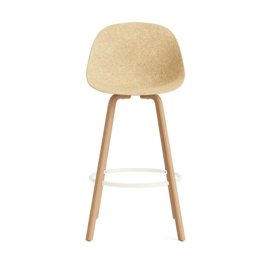 Mat Bar Chair baarituoli 75 cm, Hemp-beech-cream steel Normann Copenhagen