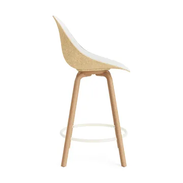 Mat Bar Chair baarituoli etupuoliverhoiltu  65 cm - Hallingdal 110-hemp-beech-cream steel - Normann Copenhagen