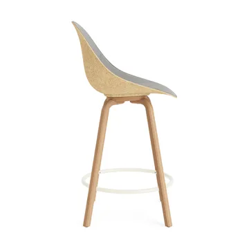 Mat Bar Chair baarituoli etupuoliverhoiltu  65 cm - Remix 133-hemp-beech-cream steel. - Normann Copenhagen