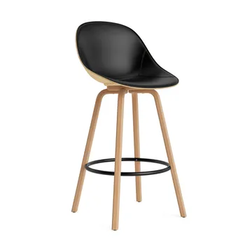 Mat Bar Chair baarituoli etupuoliverhoiltu 75 cm. - Ultra 41599-hemp-beech-black steel - Normann Copenhagen