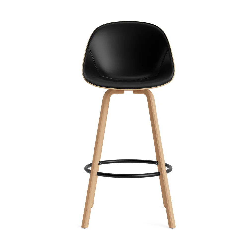 Mat Bar Chair baarituoli etupuoliverhoiltu 75 cm., Ultra 41599-hemp-beech-black steel Normann Copenhagen