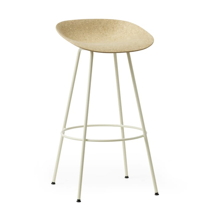 Mat Barstool baarijakkara 75 cm - Hemp-cream steel - Normann Copenhagen