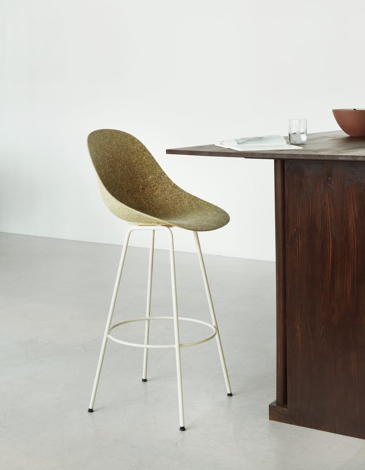 Mat Barstool baarijakkara 75 cm, Seaweed-cream steel Normann Copenhagen