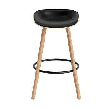 Mat Barstool baarituoli etupuoliverhoiltu 75 cm - Ultra 41599-hemp-beech-black steel - Normann Copenhagen
