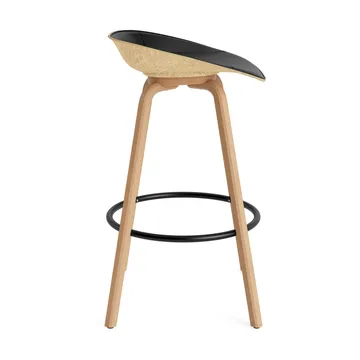 Mat Barstool baarituoli etupuoliverhoiltu 75 cm - Ultra 41599-hemp-beech-black steel - Normann Copenhagen