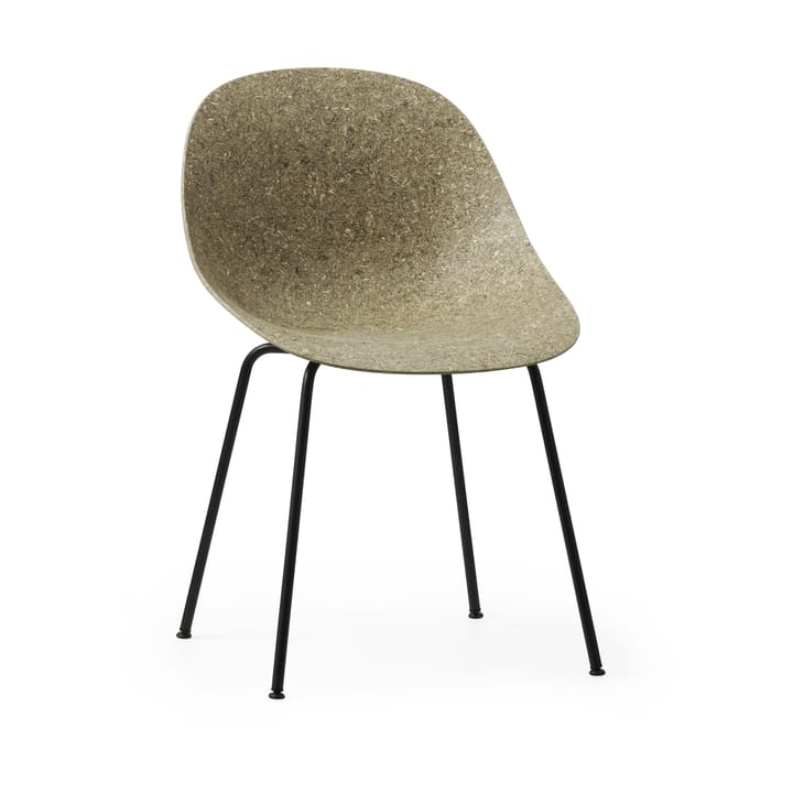Mat Chair tuoli, Seaweed-black steel Normann Copenhagen