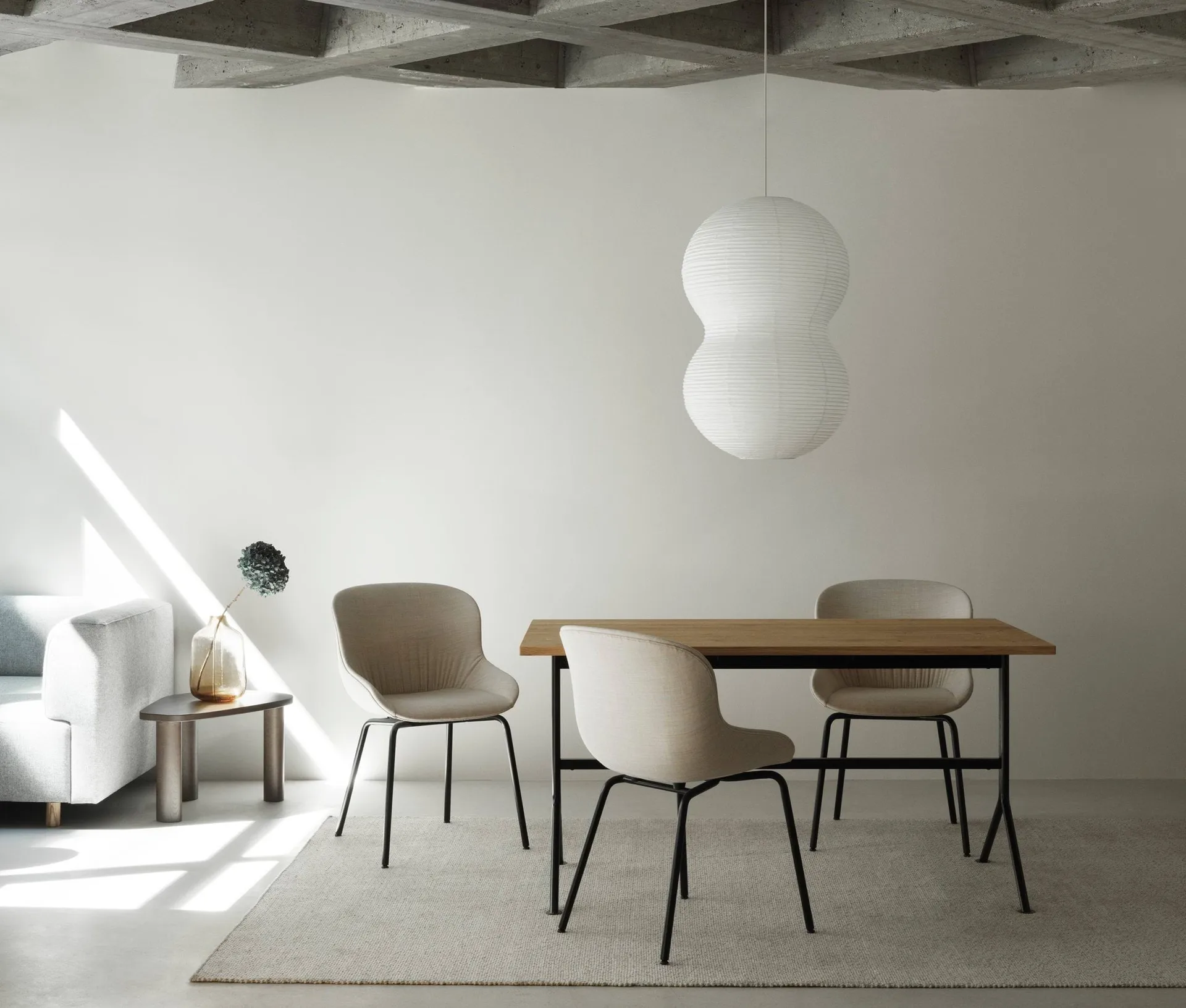 Puff Twist -valaisin 50 x 90 cm, Valkoinen Normann Copenhagen