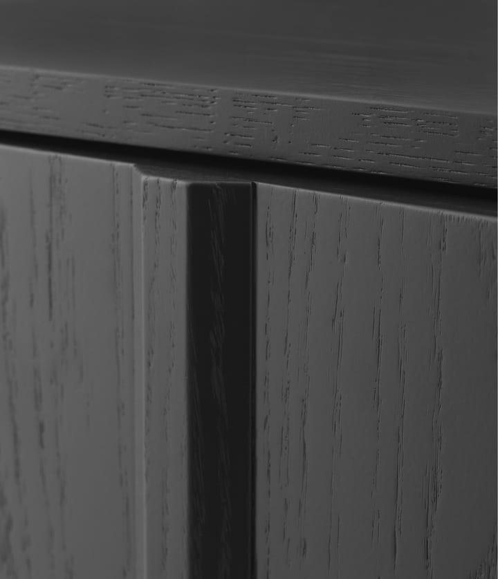 Rib sivupöytä 45 x 159 cm, Soft Black Normann Copenhagen