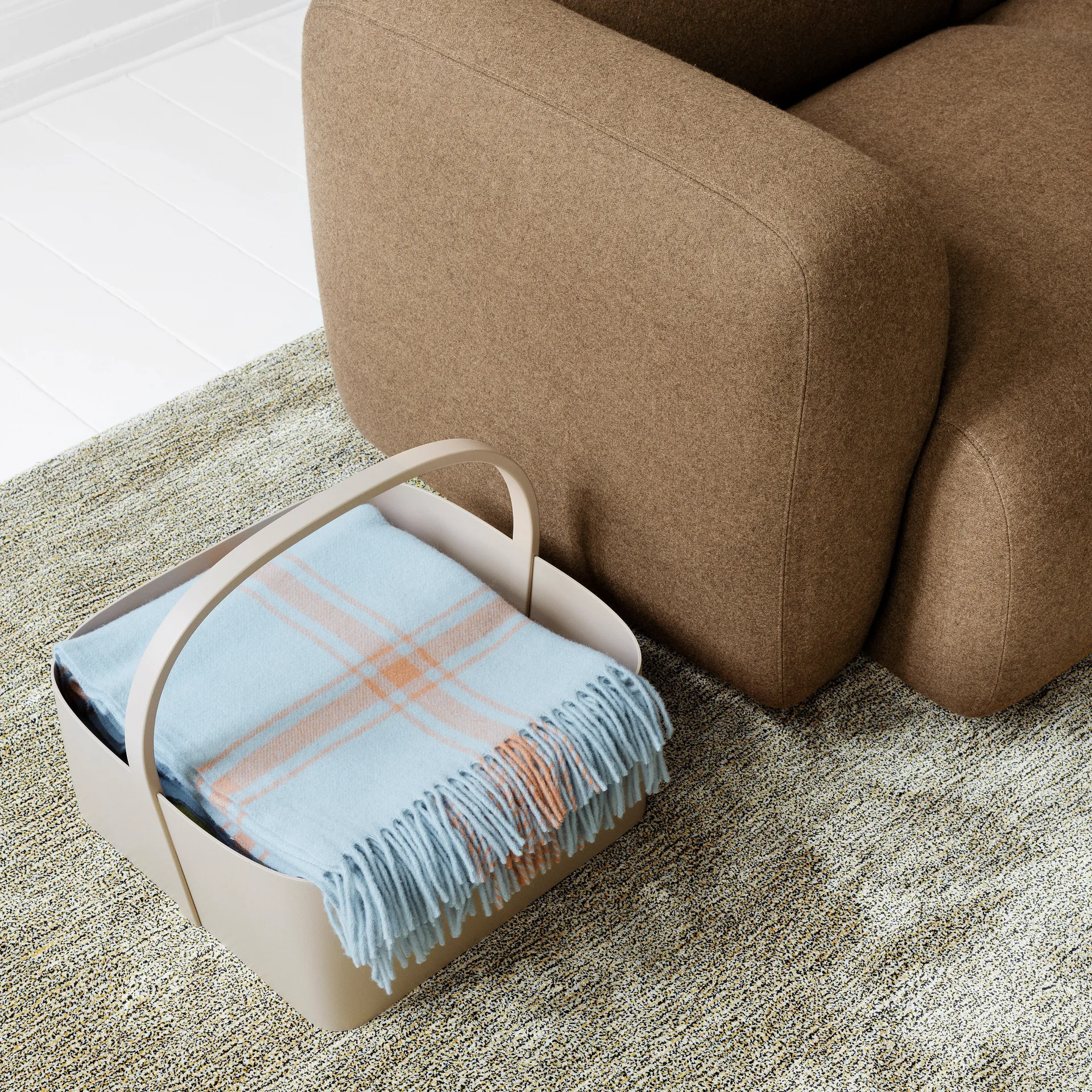 Shaker säilytyskori 45x45 cm, Hiekka Normann Copenhagen