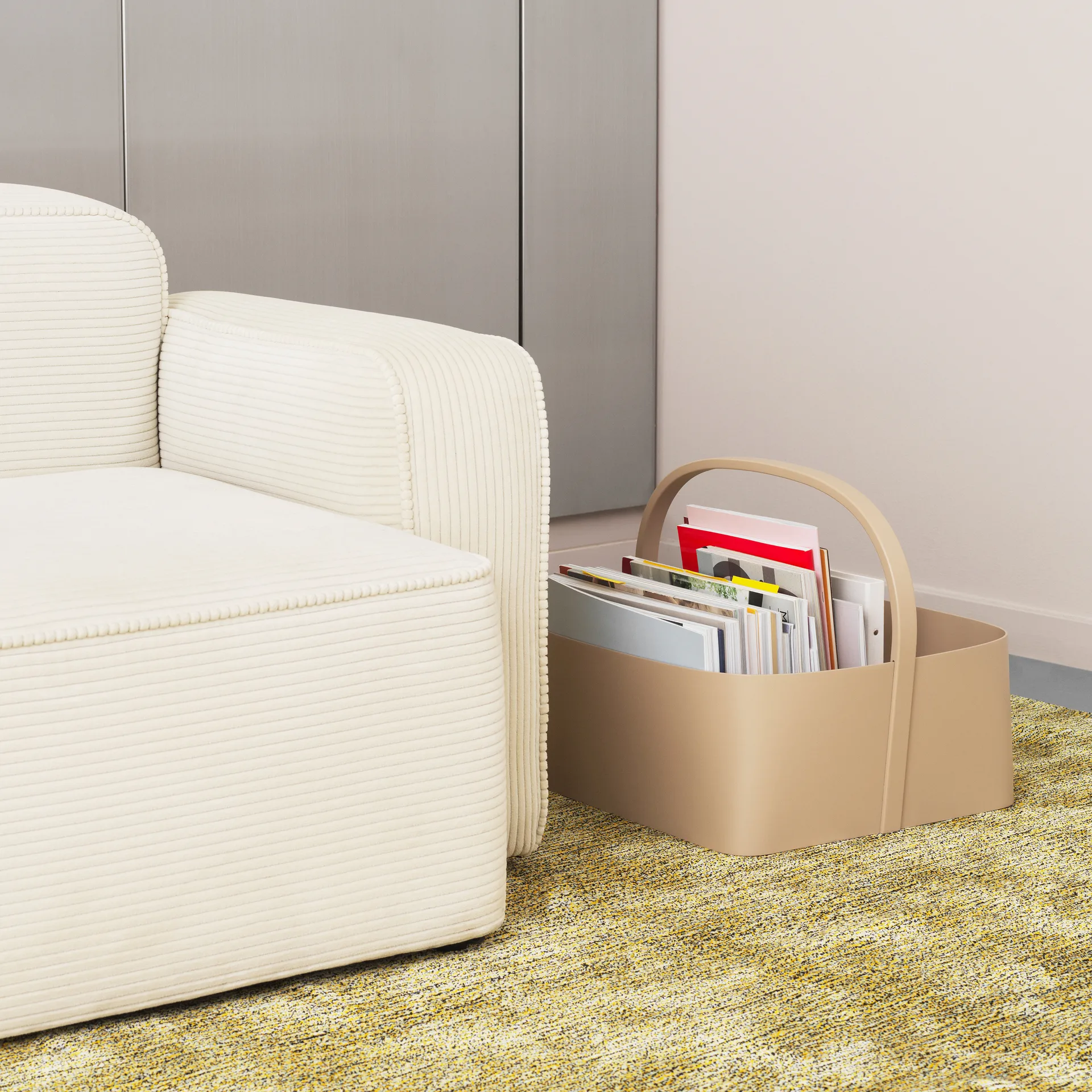 Shaker säilytyskori 45x45 cm, Hiekka Normann Copenhagen